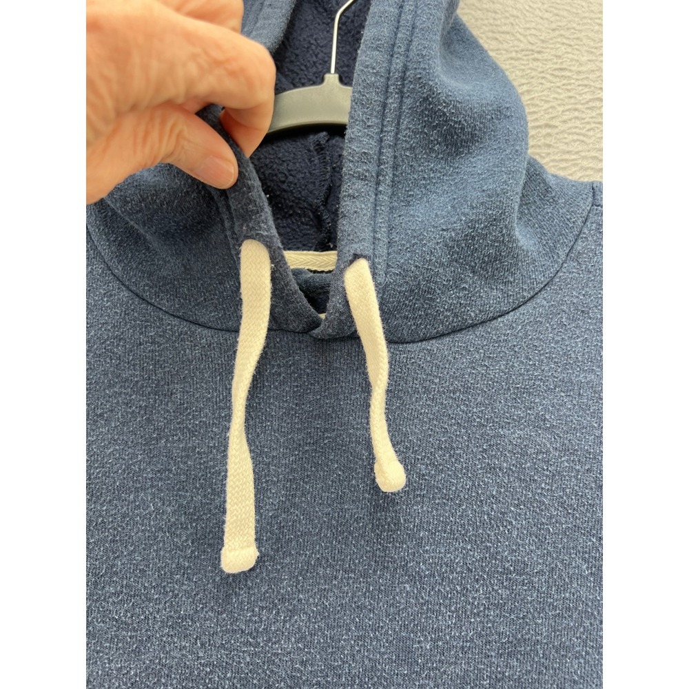 Marine Layer Sweatshirt Mens L Blue Rainbow Stripe Shoulder Pullover Hoodie - Picture 3 of 11